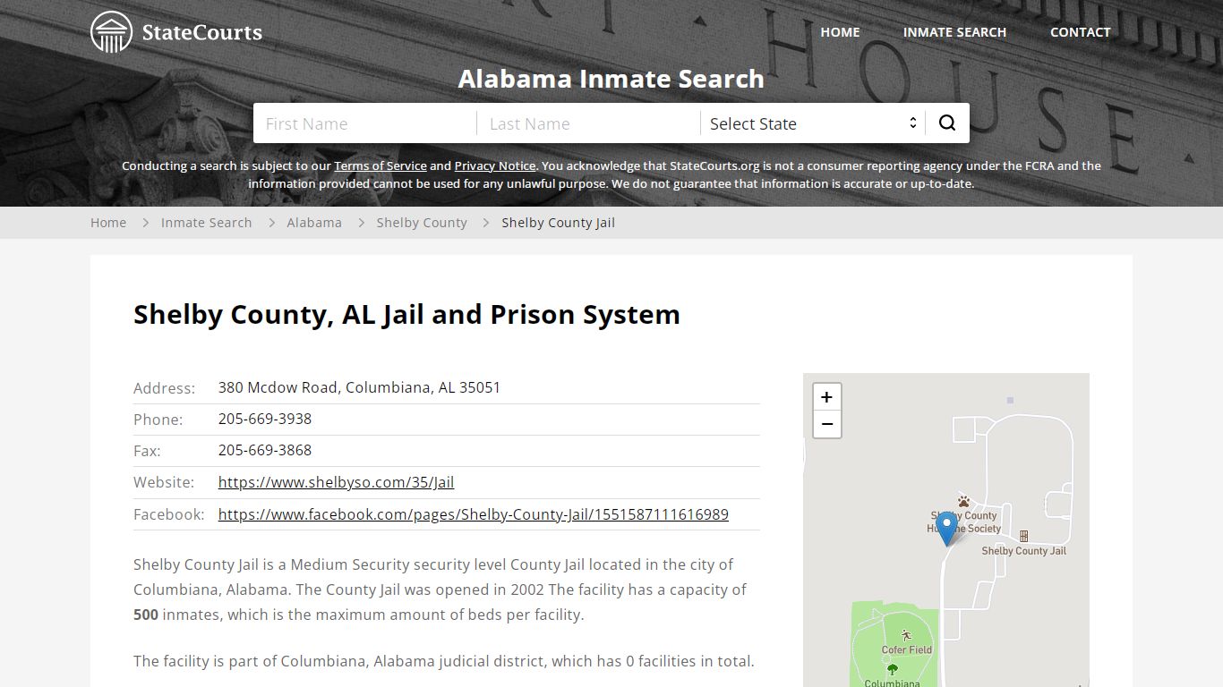 Shelby County Jail Inmate Records Search, Alabama ...